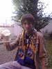 Со стаканом ролтона перед началом матча.